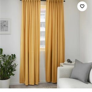 NWOT pair of Ikea curtain velvet SANELA